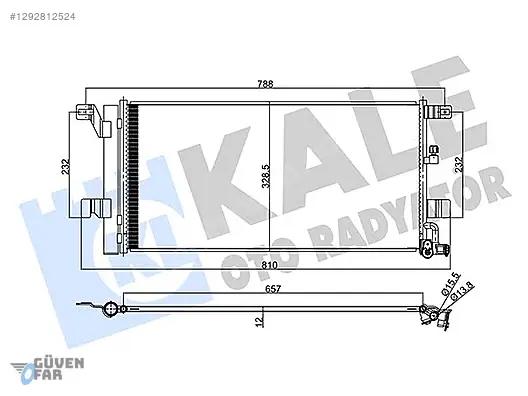Audi A4 A5 A6 Klima Radyatörü 8W0816411L