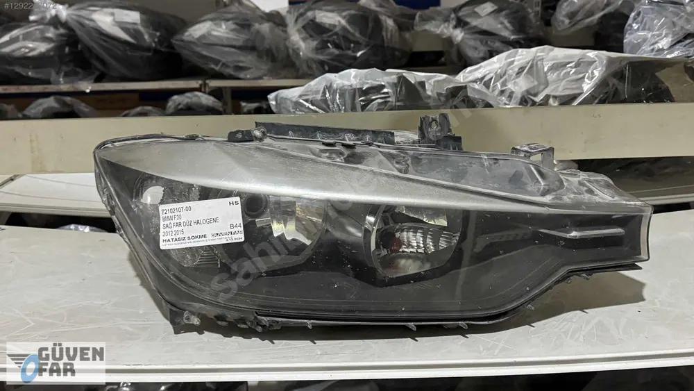 BMW F30 Sağ Far Düz Halogene 2012 2015 72102107-00 - görsel 2
