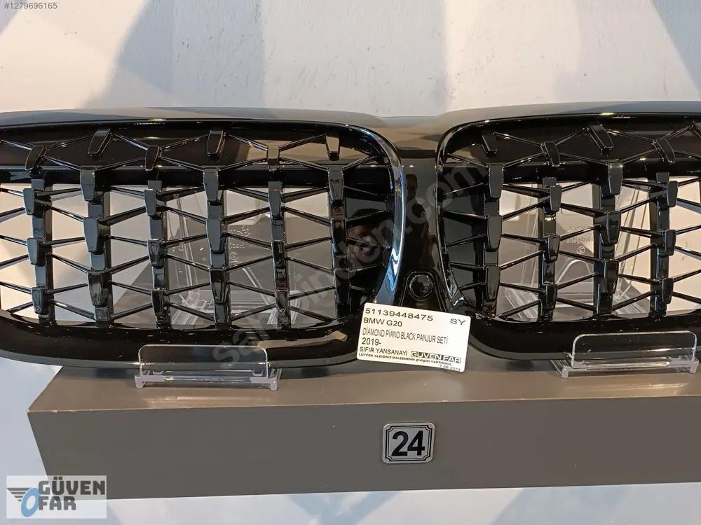 BMW G20 Ön Tampon Böbrek Diamond Piano Black 2017 51139448475