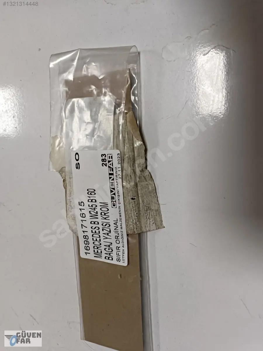 Mercedes B W245 B160 Bagaj Yazısı Krom 1698171615