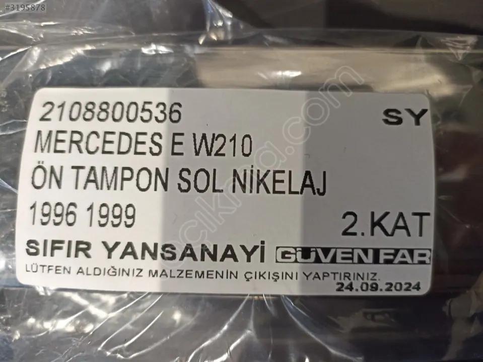 Mercedes E W210 Ön Tampon Sol Nikelaj 1996 1999 2108800536