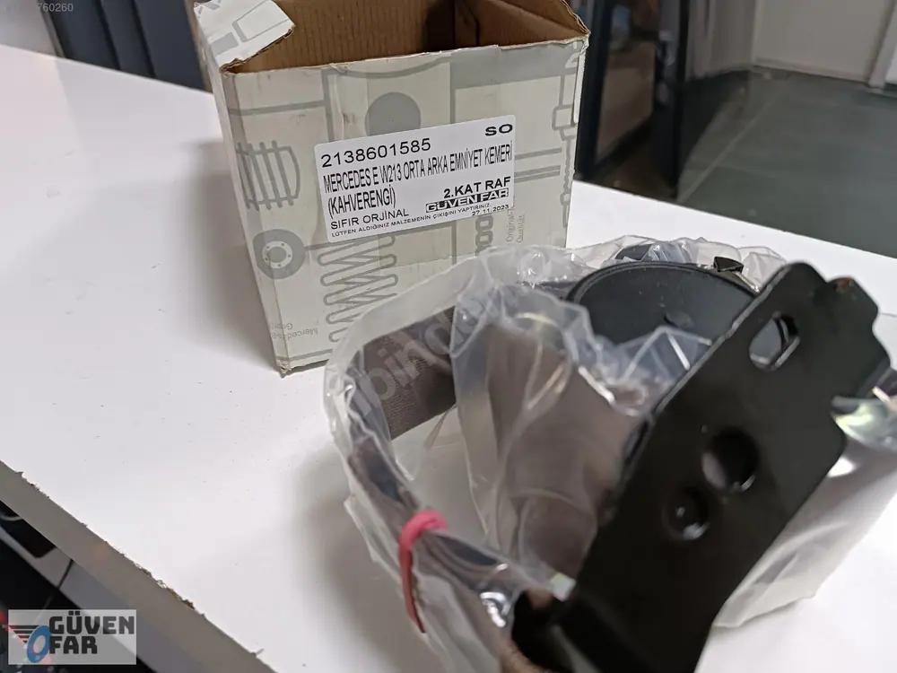 Mercedes E W213 Orta Arka Emniyet Kemeri Kahverengi 2138601585