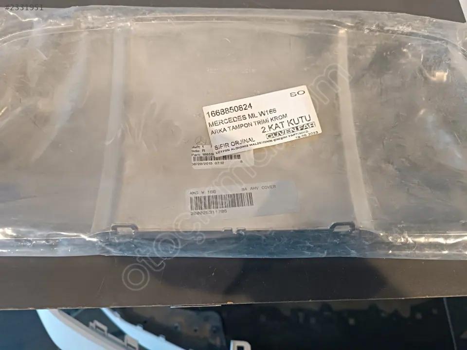 Mercedes ML W166 Arka Tampon Trimi Krom 1668850824