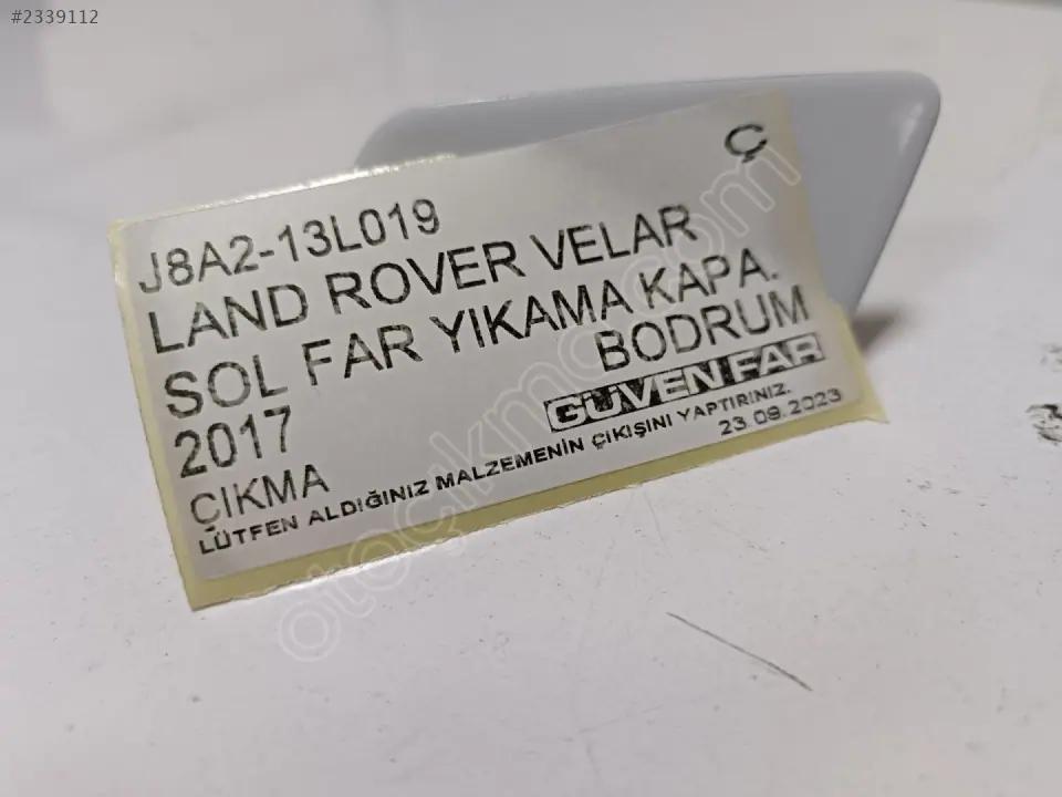 Land Rover Velar Sol Far Yıkama Kapağı 2017- J8A2-13L019