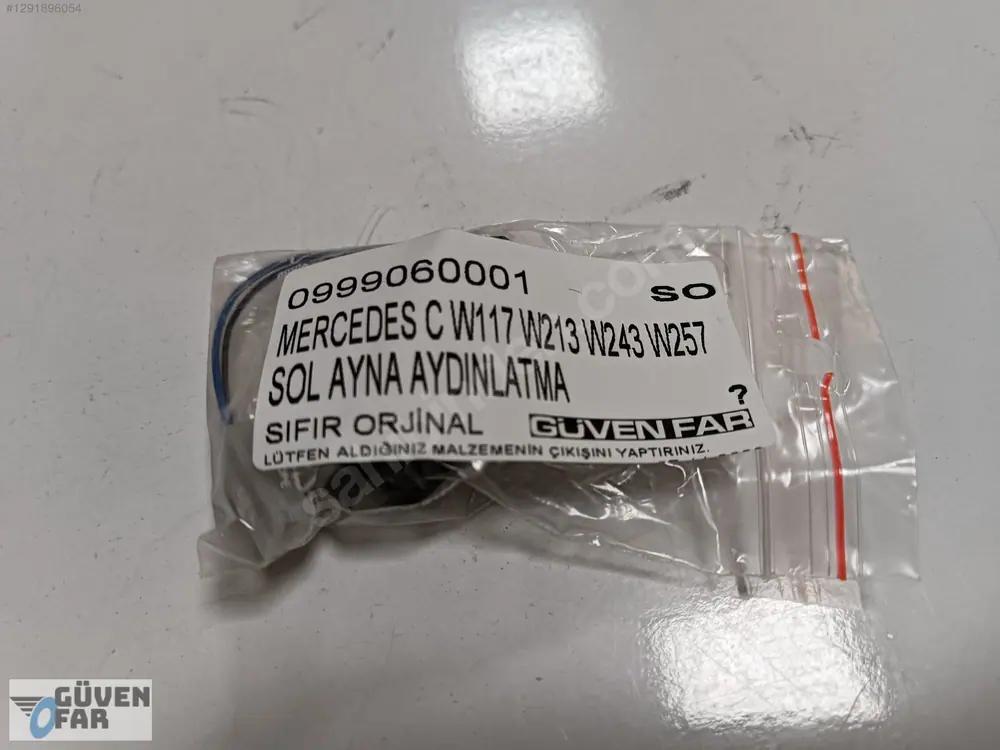 Mercedes C W117 W213 W243 W257 Sol Ayna Aydınlatma 0999060001
