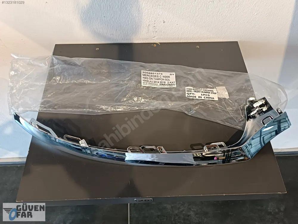 Mercedes C W205 AMG Ön Tampon Sol Nikelaj 2014 2018 2058851374