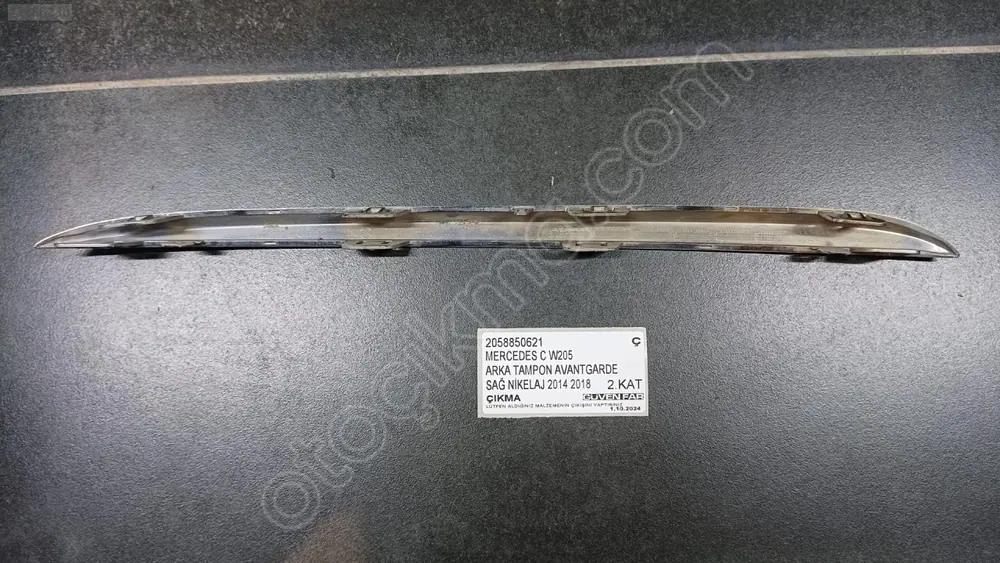 Mercedes C W205 Arka Tampon Avantgarde Sağ Nikelaj 2014 2018 2058850621