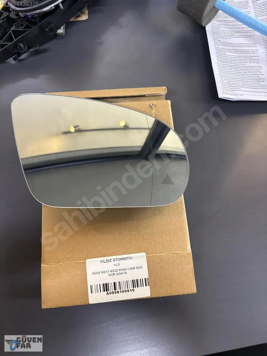 Mercedes C W205 W213 W222 Sağ Ayna Camı Kör Nokta 0998100616
