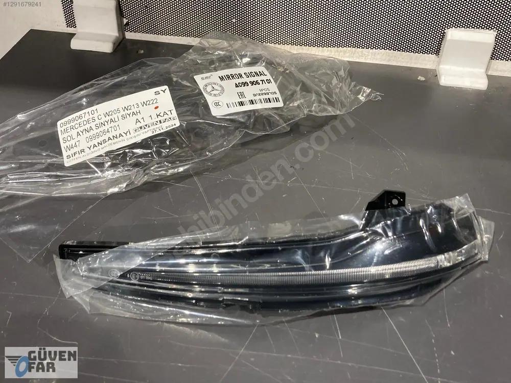 Mercedes C W205 W213 W222 W447 Sol Ayna Sinyali Siyah 0999064701 0999067101