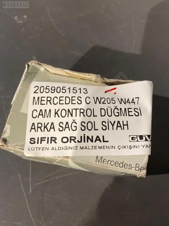 Mercedes C W205 W447 Cam Kontrol Düğmesi Arka Sağ Sol Siyah 2059051513