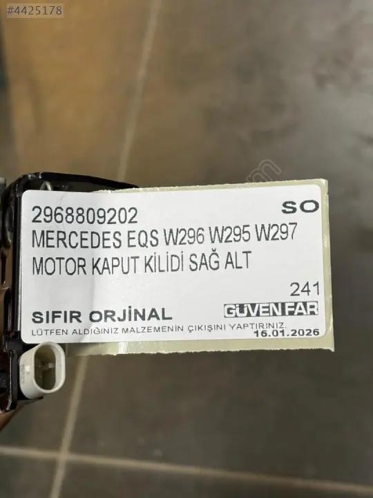 Mercedes EQS W296 W295 W297 Motor Kaput Kilidi Sağ Alt 2968809202
