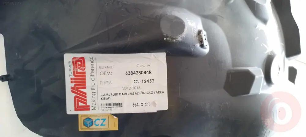 Renault Clio 5 Sağ Önün Arkası Davlumbaz 638428084